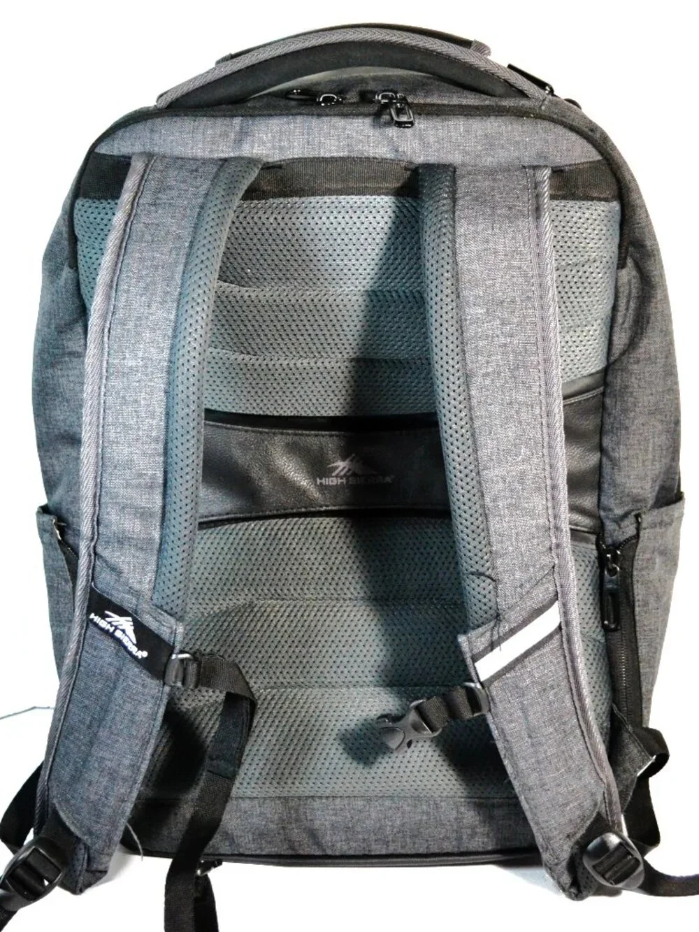 High Sierra Elite Pro Business Laptop Backpack Gray USB Travel Work Bag